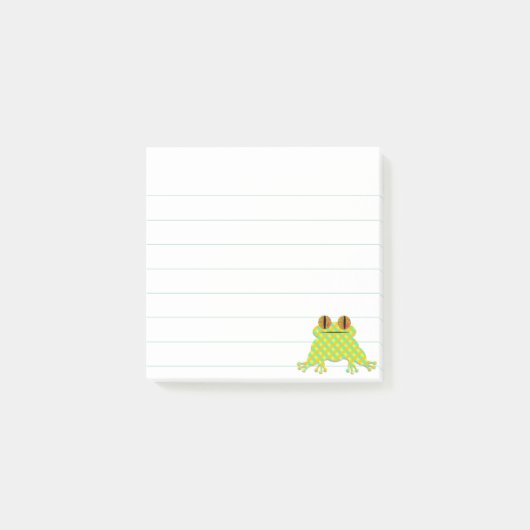 Post-it® Cute Frog 3 x 3 Liner Custom (Devant)