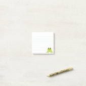 Post-it® Cute Frog 3 x 3 Liner Custom (Sur un bureau)