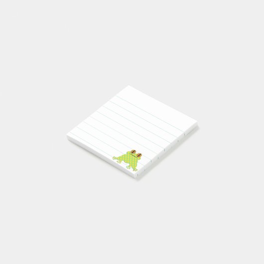 Post-it® Cute Frog 3 x 3 Liner Custom (Incliné)