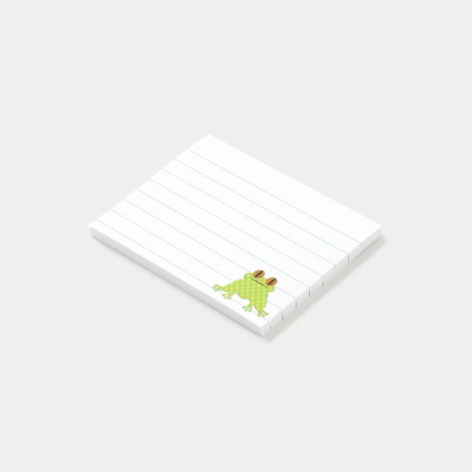 Post-it® Cute Frog 3 x 4 Linked Custom (Incliné)