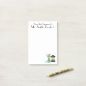 Post-it® Cute Frog & Pond, Appréciation de l'enseignant, Pe (Sur un bureau)