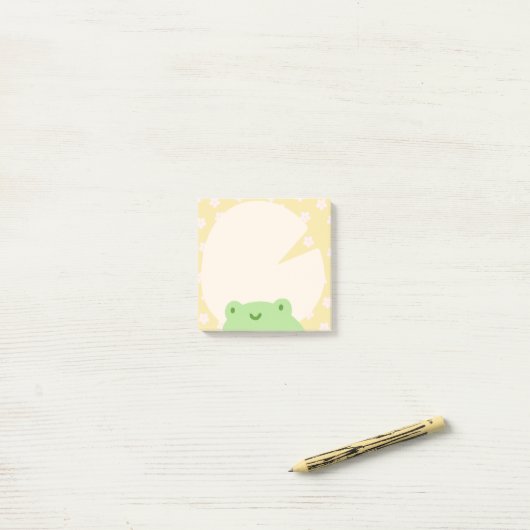 Post-it® Cute Frog post-it notes collantes (Sur un bureau)