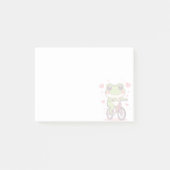 Post-it® Cute Frog Riding Bicycle | Funny Frog Lover Gift (Devant)