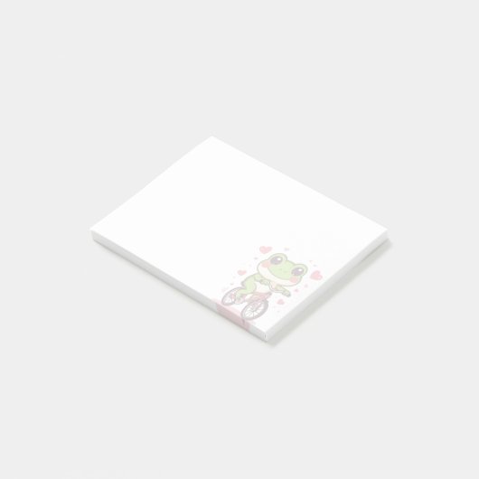 Post-it® Cute Frog Riding Bicycle | Funny Frog Lover Gift (Incliné)