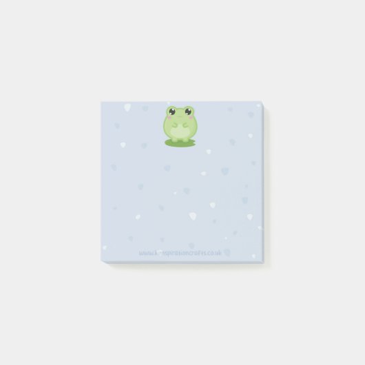 Post-it® Cute frog sticky notes, back to school stationery (Devant)