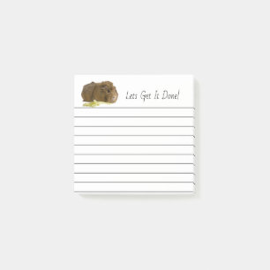 Post-it® Cute Ginger Guinea Pig Pet Photo Linked