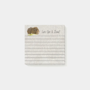 Post-it® Cute Ginger Guinea Pig Pet Photo Linked