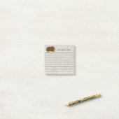 Post-it® Cute Ginger Guinea Pig Pet Photo Linked (Sur un bureau)