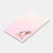 Post-it® Cute Giraffe Aquarelle Maman & Bébé (Incliné)