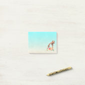 Post-it® Cute Giraffe Aquarelle Maman & Bébé (Sur un bureau)