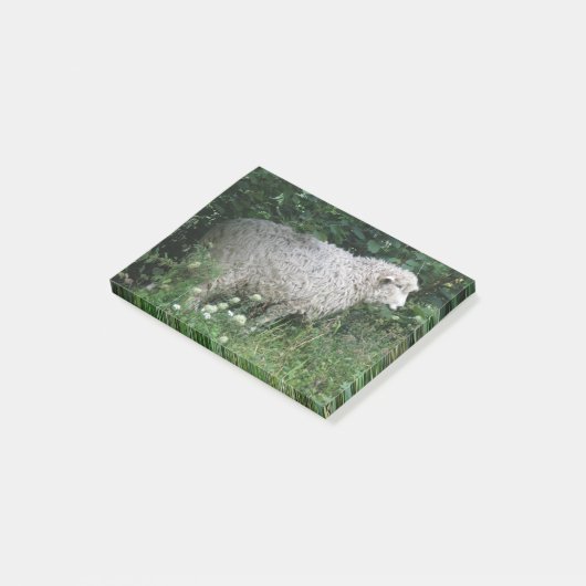 Post-it® Cute Greedy Sheep Eating Post it note (Incliné)