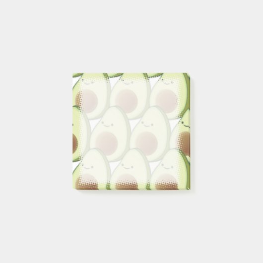 Post-it® Cute Green Avocado Motif personnalisé (Devant)