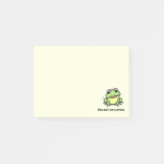 Post-it® Cute grenouille m'embrasser (Devant)