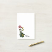 Post-it® Cute grenouille tropicale et Lily Botanique Floral (Sur un bureau)