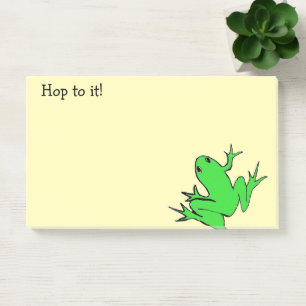 Post-it® Cute Grenouille verte "Hop to it!"