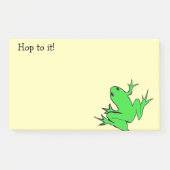 Post-it® Cute Grenouille verte "Hop to it!" (Devant)