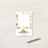 Post-it® Cute Groundhog Personnalisé (Sur un bureau)