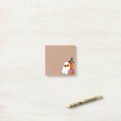 Post-it® Cute Halloween Ghost - Lunettes de soleil, Citroui (Sur un bureau)