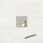 Post-it® Cute Halloween Ghost - Lunettes de soleil, Citroui (Sur un bureau)