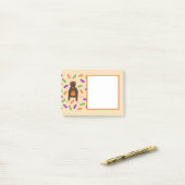 Post-it® Cute Halloween Rat et Citrouille (Sur un bureau)
