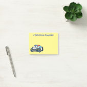 Post-it® Cute happy police car cartoon illustration (Bureau)