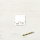 Post-it® Cute Illustrated Cat Breeds Personnalisé 02 (Sur un bureau)