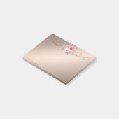 Post-it® Cute Jovely Rose élégant (Incliné)