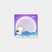 Post-it® Cute Kawaii Astronaut Jinnie sur Purple Space Post (Devant)