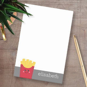 Post-it® Cute Kawaii Fries de France avec un nom personnali