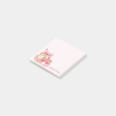 Post-it® Cute Kawaii Frog Eating Cake Personalized Notepad (Incliné)