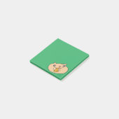 Post-it® Cute Kawaii Hamster Animal Green Stick (Incliné)