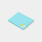 Post-it® Cute Kawaii Happy Sunshine Monogram Add Your (Incliné)