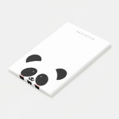 Post-it® Cute Kawaii Panda| Ajouter votre nom (Incliné)