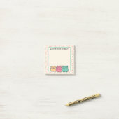 Post-it® Cute Kawaii Style Hamsters de Dessin Personnalisé (Sur un bureau)