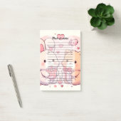 Post-it® Cute Kawaii Valentine Bunny Bear Love Gift (Bureau)