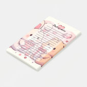 Post-it® Cute Kawaii Valentine Bunny Bear Love Gift (Incliné)