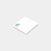 Post-it® Cute Kitten Chat sous Parapluie Bleu Post-it Notes (Incliné)