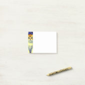 Post-it® Cute Kitten Starry Night Van Gogh (Sur un bureau)