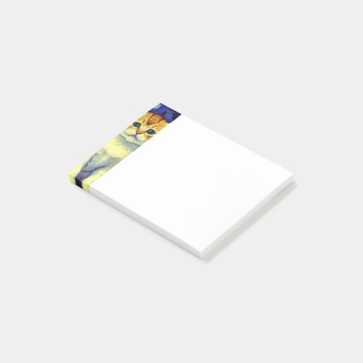 Post-it® Cute Kitten Starry Night Van Gogh (Incliné)