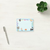 Post-it® Cute Kitty Cats Pawprints Baby Light Blue (Bureau)