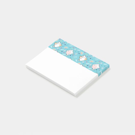 Post-it® Cute Kitty Chat Motif Whimsical (Incliné)