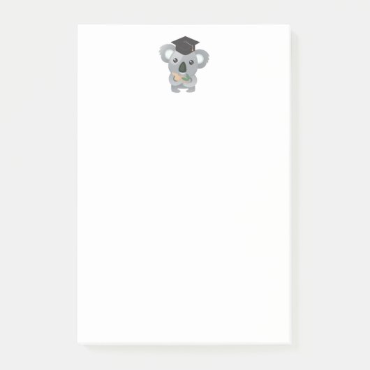 Post-it® Cute Koala Oear dans la casquette de graduation (Devant)