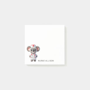 Post-it® Cute Koala Oear Nurse Personnalisée 3 x 3