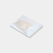 Post-it® Cute Little Fox Curling Up Winter Photo (Incliné)