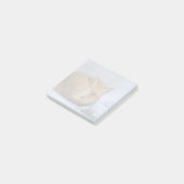 Post-it® Cute Little Fox Curling Up Winter Photo (Incliné)
