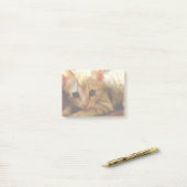 Post-it® Cute Little Kitten (Sur un bureau)