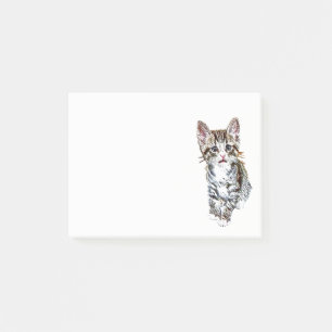 Post-it® Cute Little Tabby Kitten pour Amoureux de les chat
