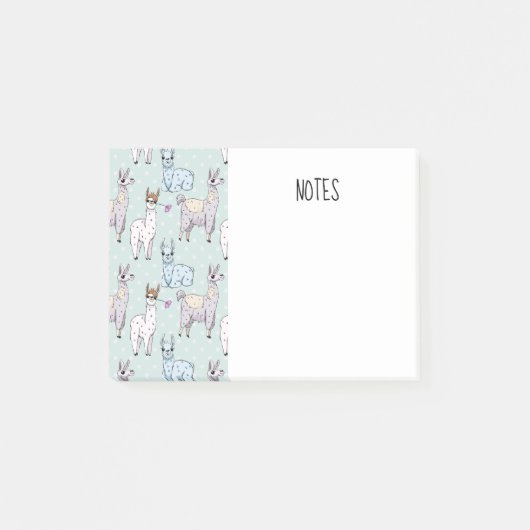 Post-it® Cute Llama Motif Pois (Devant)