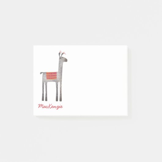 Post-it® Cute Llama personnalisée (Devant)