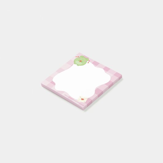 Post-it® Cute love frog sticky notes, back to school (Incliné)